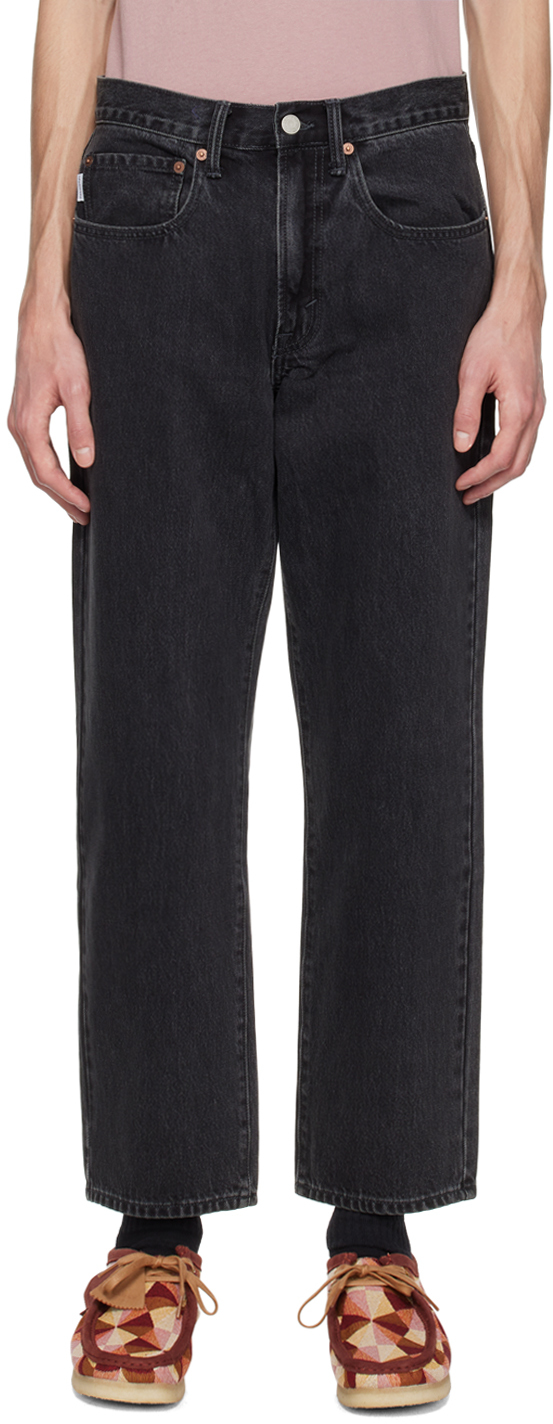 thisisneverthat: Black Faded Jeans | SSENSE Canada