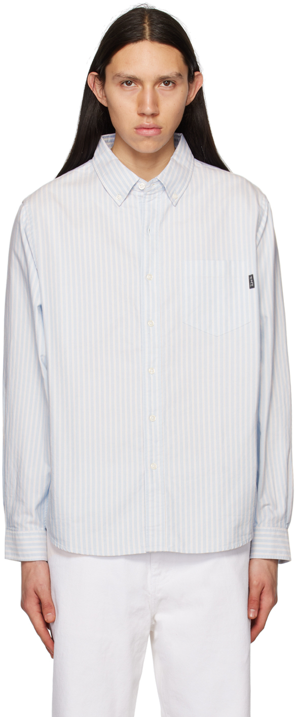 Thisisneverthat Blue & White Striped Shirt