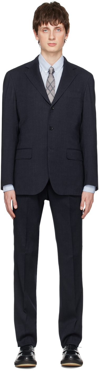 Ring Jacket Navy Tropical Wool Suit