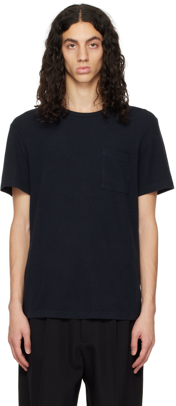 Shop Nn07 Navy Clive 3323 T-shirt In Navy Blue