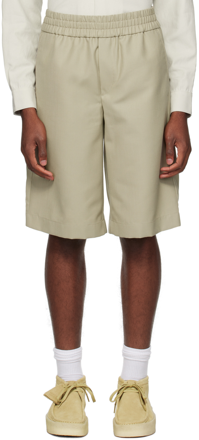 Won Hundred: Beige Issa Shorts | SSENSE Canada