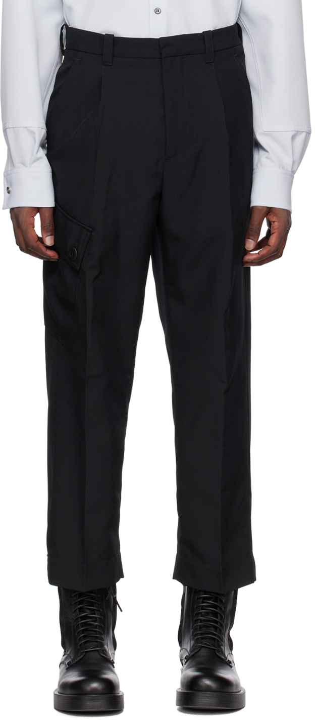 OAMC: Black Combine Trousers | SSENSE