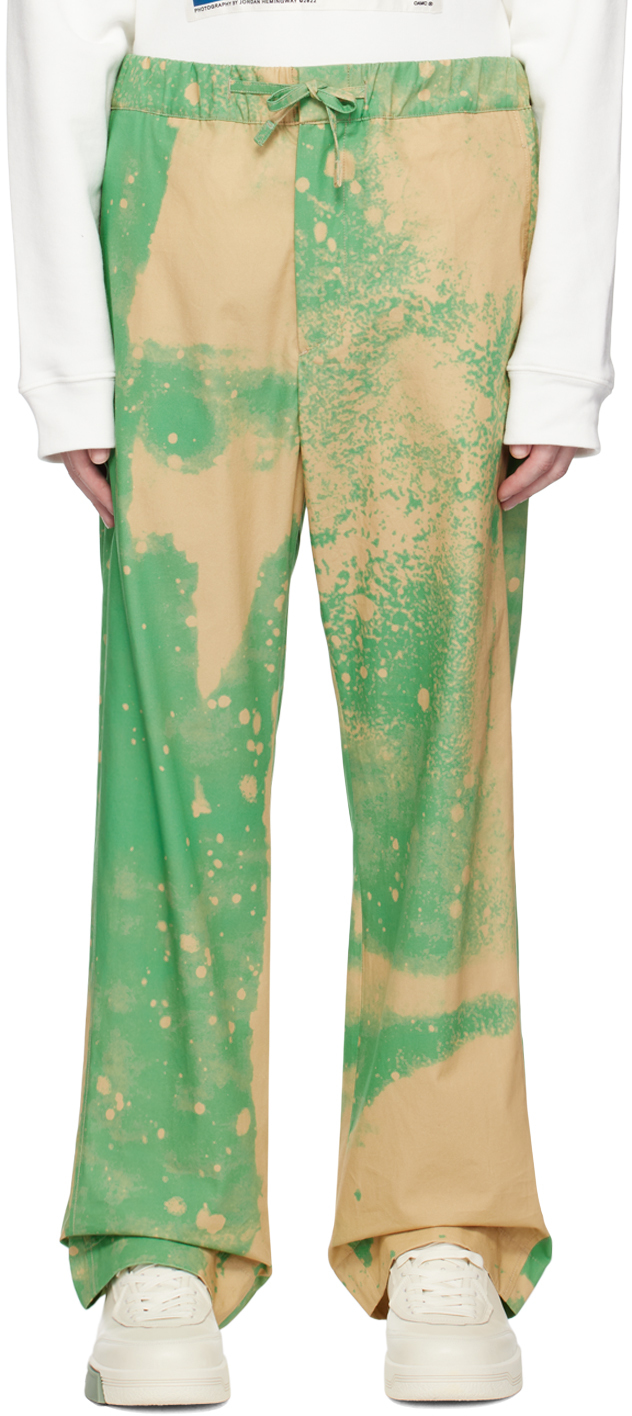 Shop Oamc Green Cove Trousers In 324 Green