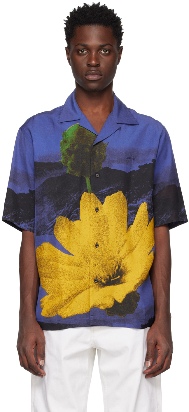 Blue Kurt Shirt by OAMC on Sale