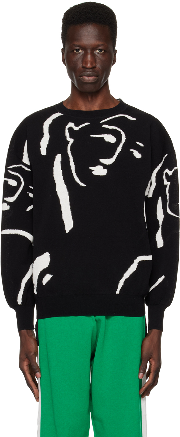 Zankov Black Braque Sweater In 005 Black-ivory