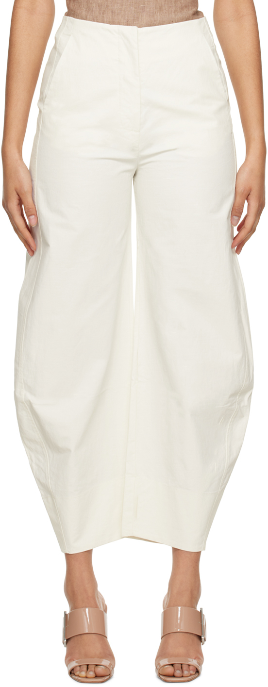 Renaissance Renaissance Off-white Yereven Trousers In 0105 Off White