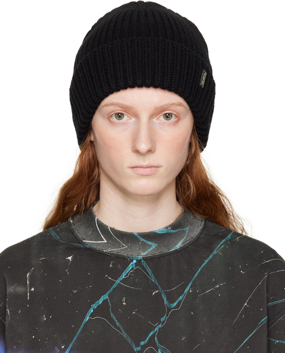 Black Ace Beanie by EYTYS on Sale