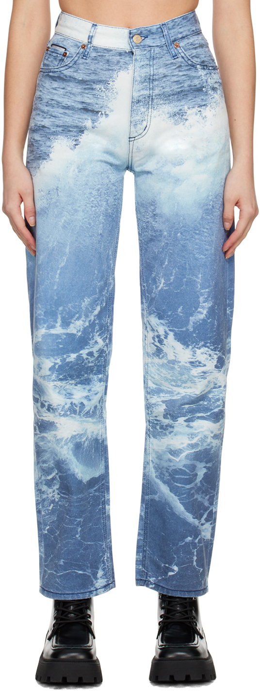 Eytys Blue Benz Jeans In Ocean