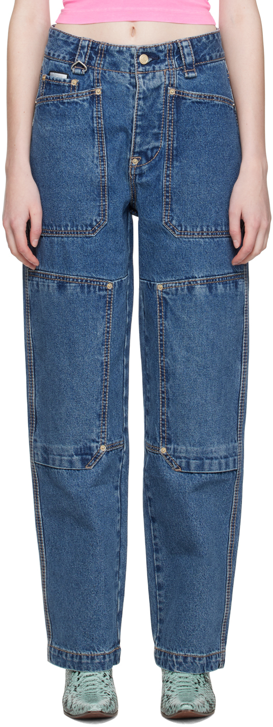 Indigo Mercury Jeans by EYTYS on Sale