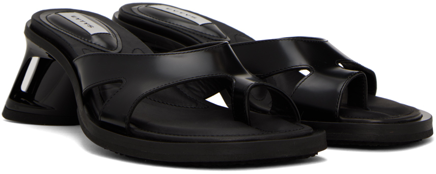 EYTYS Black Ava Heeled Sandals | Smart Closet