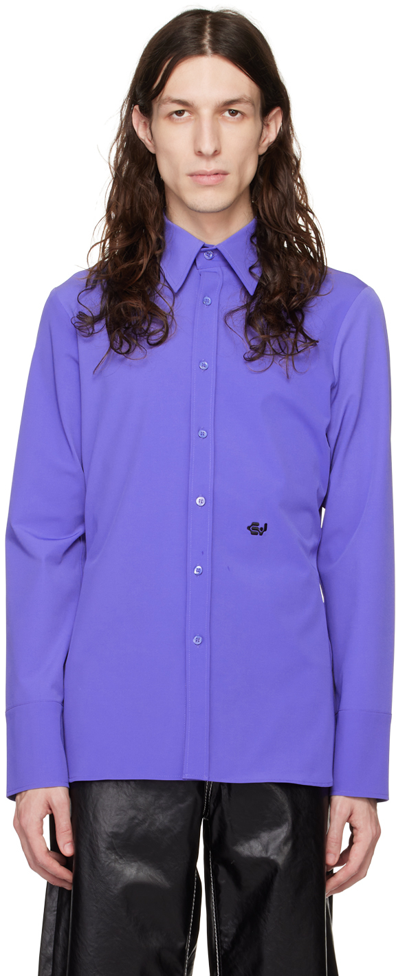 Eytys: Blue Trix Shirt | SSENSE Canada