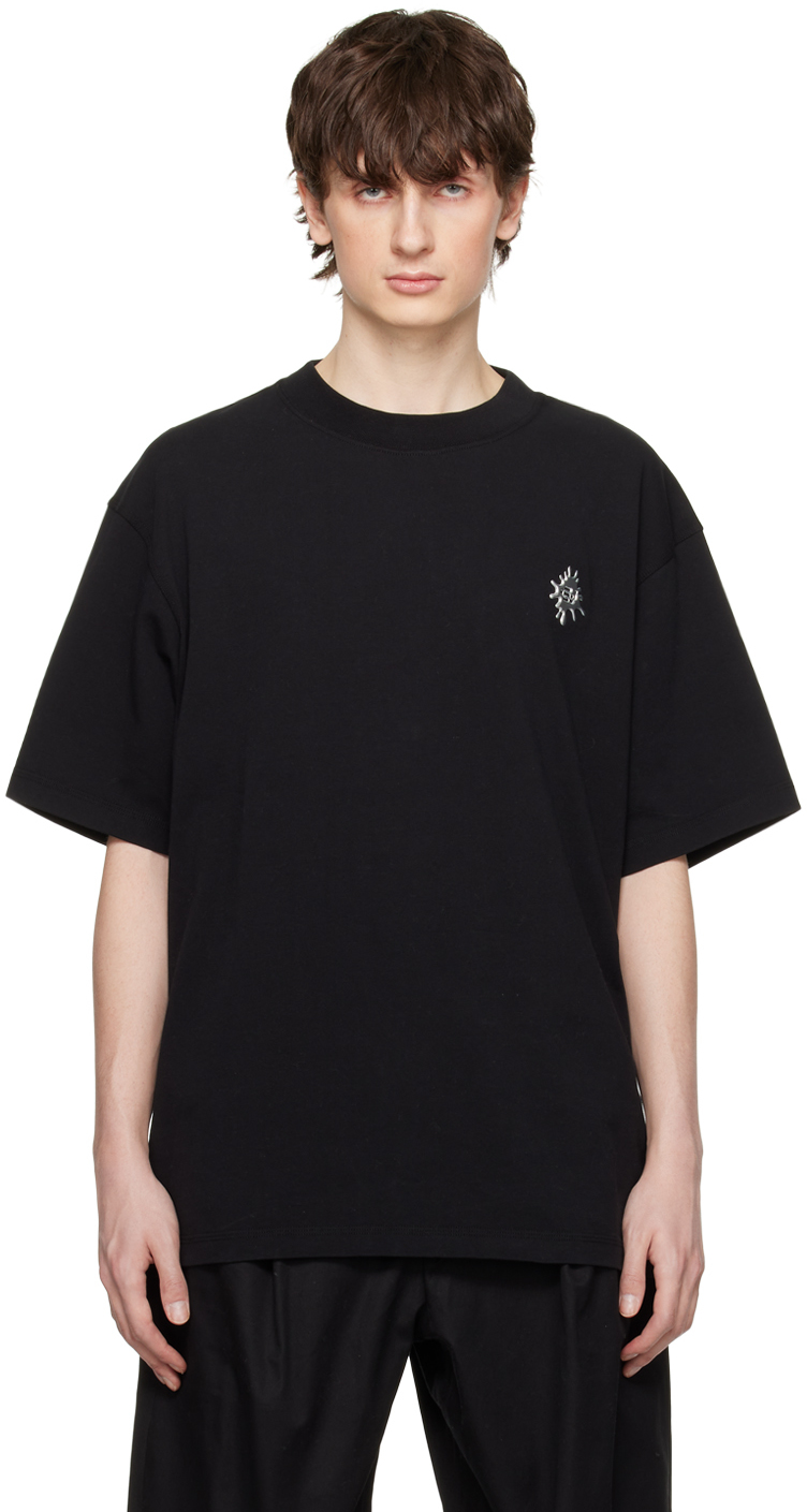 Eytys Black Ferris T-shirt In Black Splash