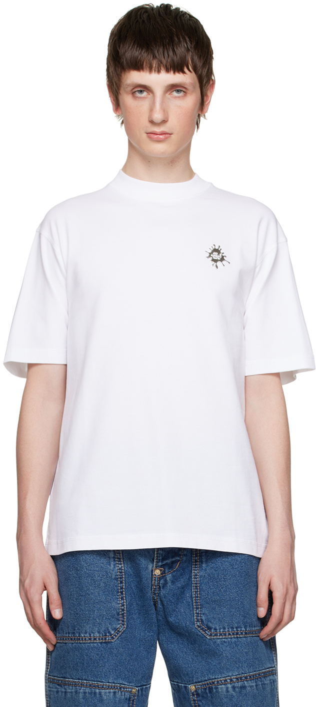 Eytys White Ferris T-shirt In White Splash