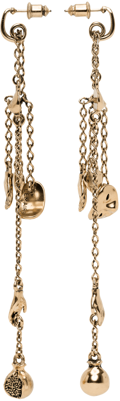 LEMAIRE Gold Estampe Earrings | Smart Closet