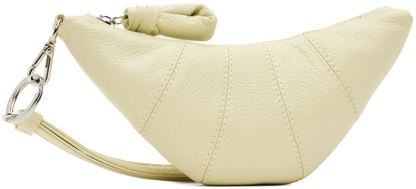 Lemaire Yellow Croissant Coin Pouch In Ye506 Dusty Yellow