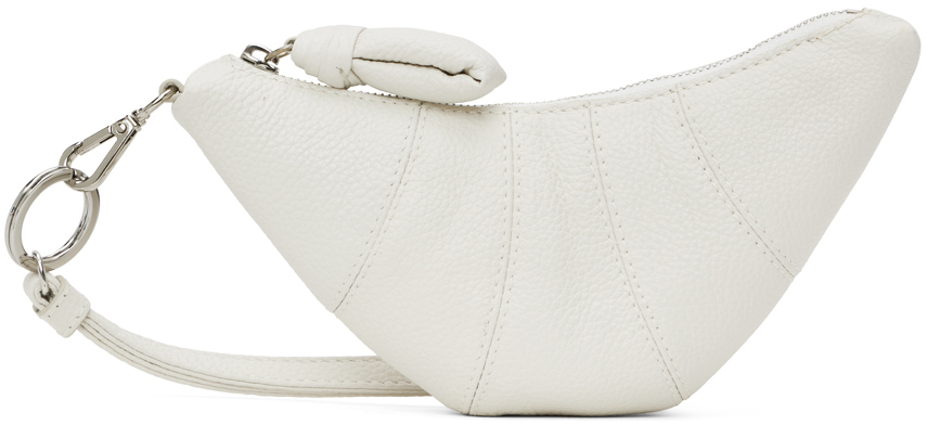 Lemaire White Croissant Coin Pouch In Chalk (wh001) | ModeSens