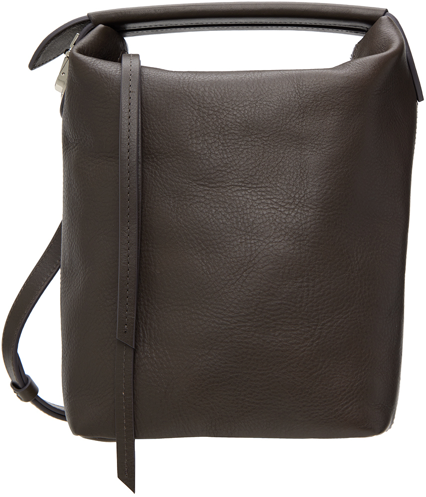 Lemaire Case Leather Bag In Dark Chocolate | ModeSens