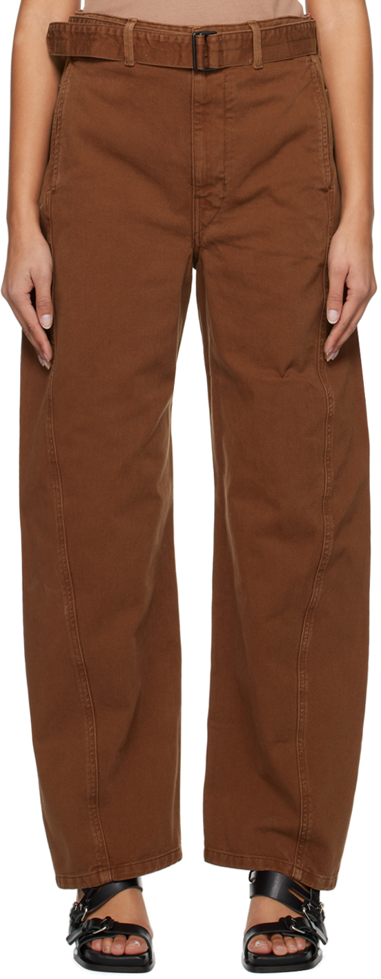 brown jeans women