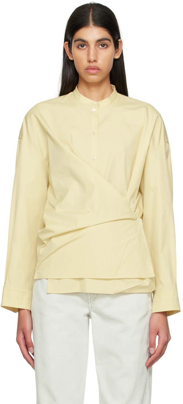 Yellow Twisted Shirt by LEMAIRE on Sale