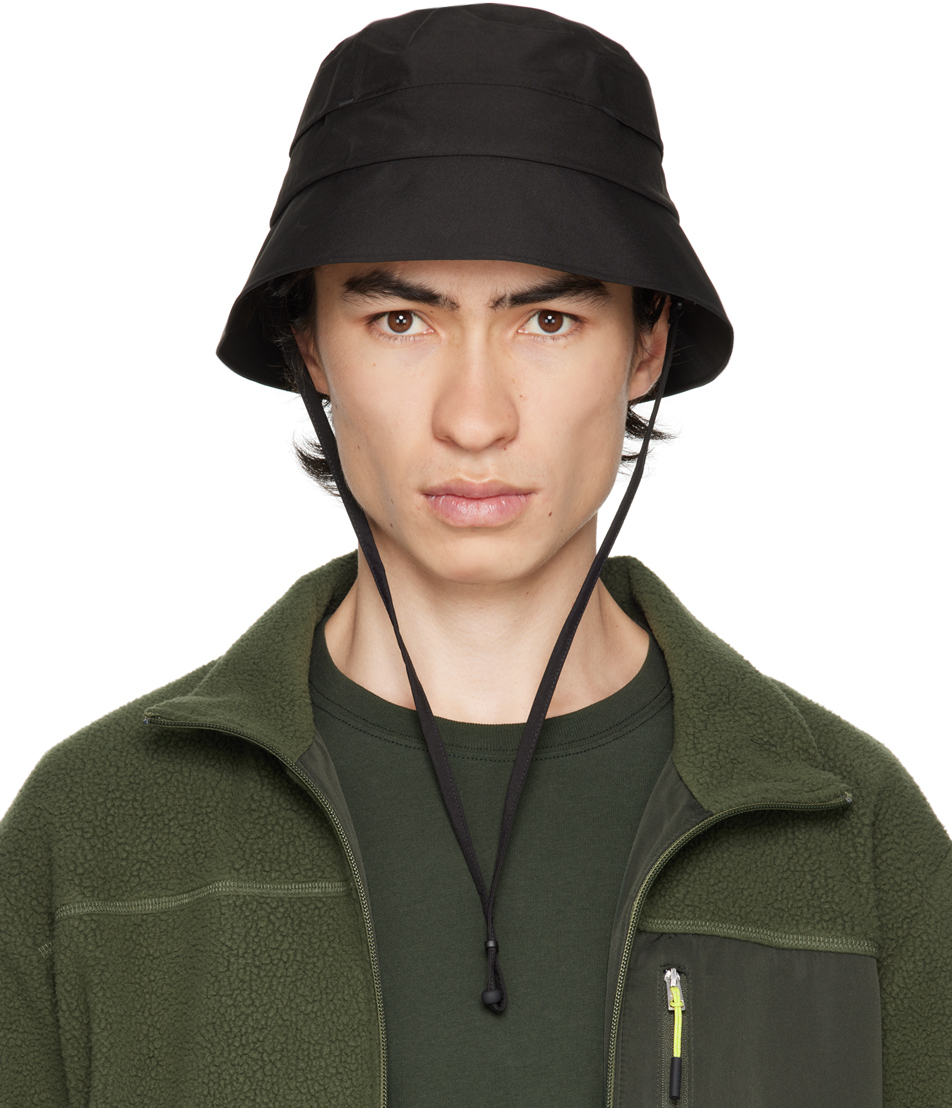 Norse Projects ARKTISK: Black Logo Bucket Hat | SSENSE