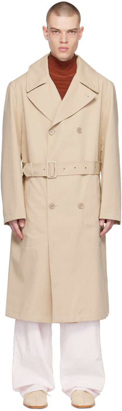 Lemaire Trenchcoat Aus Baumwolle In Dusty