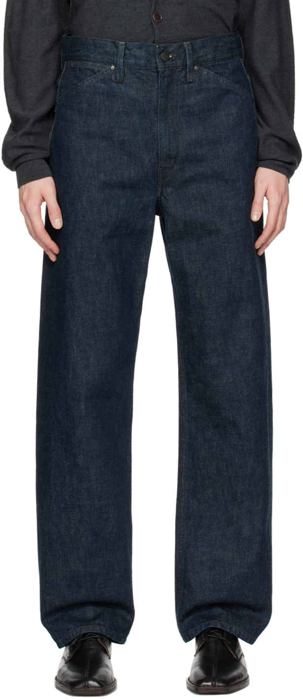 Blue Seamless Jeans by LEMAIRE on Sale