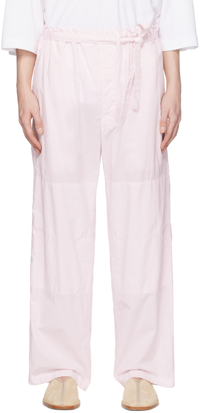 Lemaire Pink Judo Trousers In Re345 Light Pink