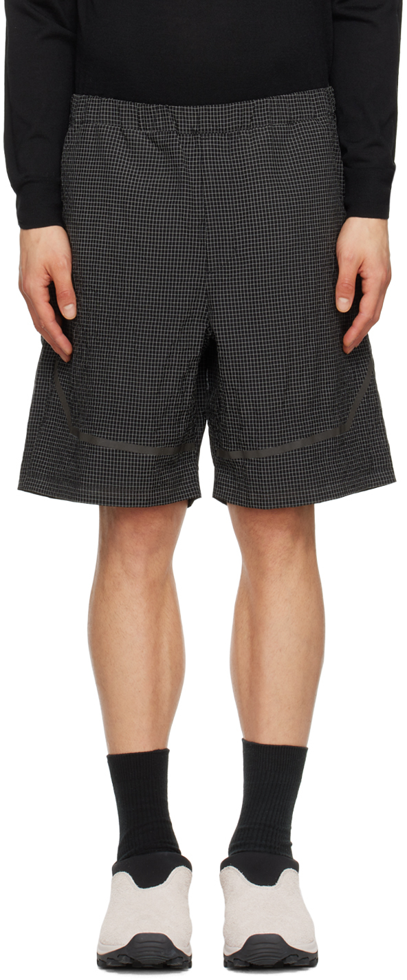 Norse Projects Arktisk Black Taped Seam Shorts