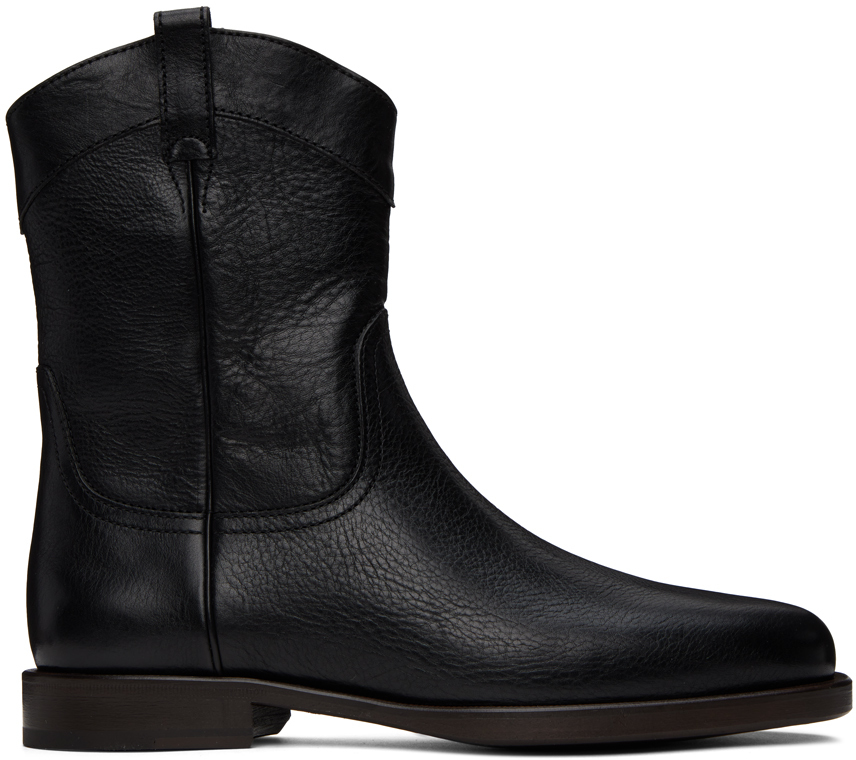 Black Western Boots by LEMAIRE on Sale