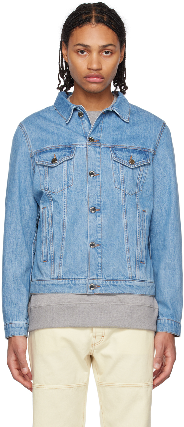 Blue Kentucky Denim Jacket by Études on Sale