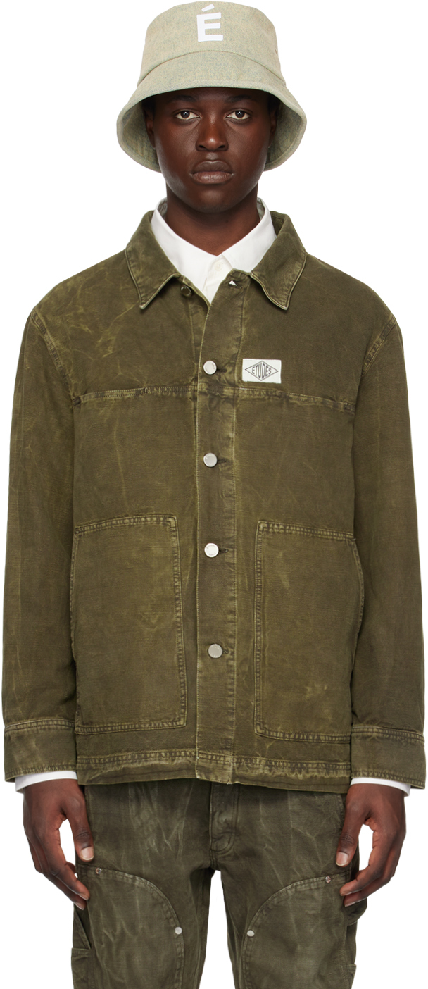 Etudes Studio Khaki Hopper Jacket In Brown