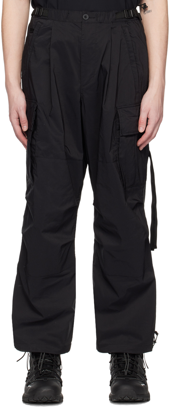 F/CE.®: Black Relaxed-Fit Cargo Pants | SSENSE