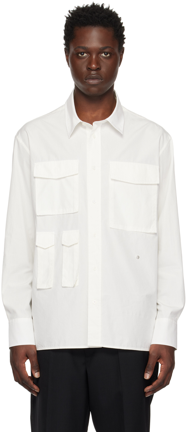 Etudes Studio Off-white Checkpoint Shirt In Off White