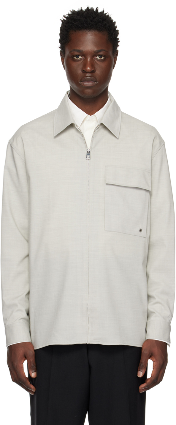 Etudes Studio Shirt With Pockets In Grey