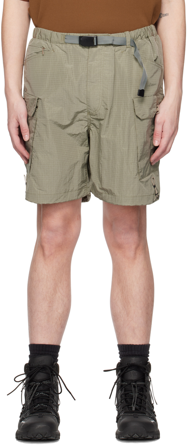 Green Belted Cargo Shorts