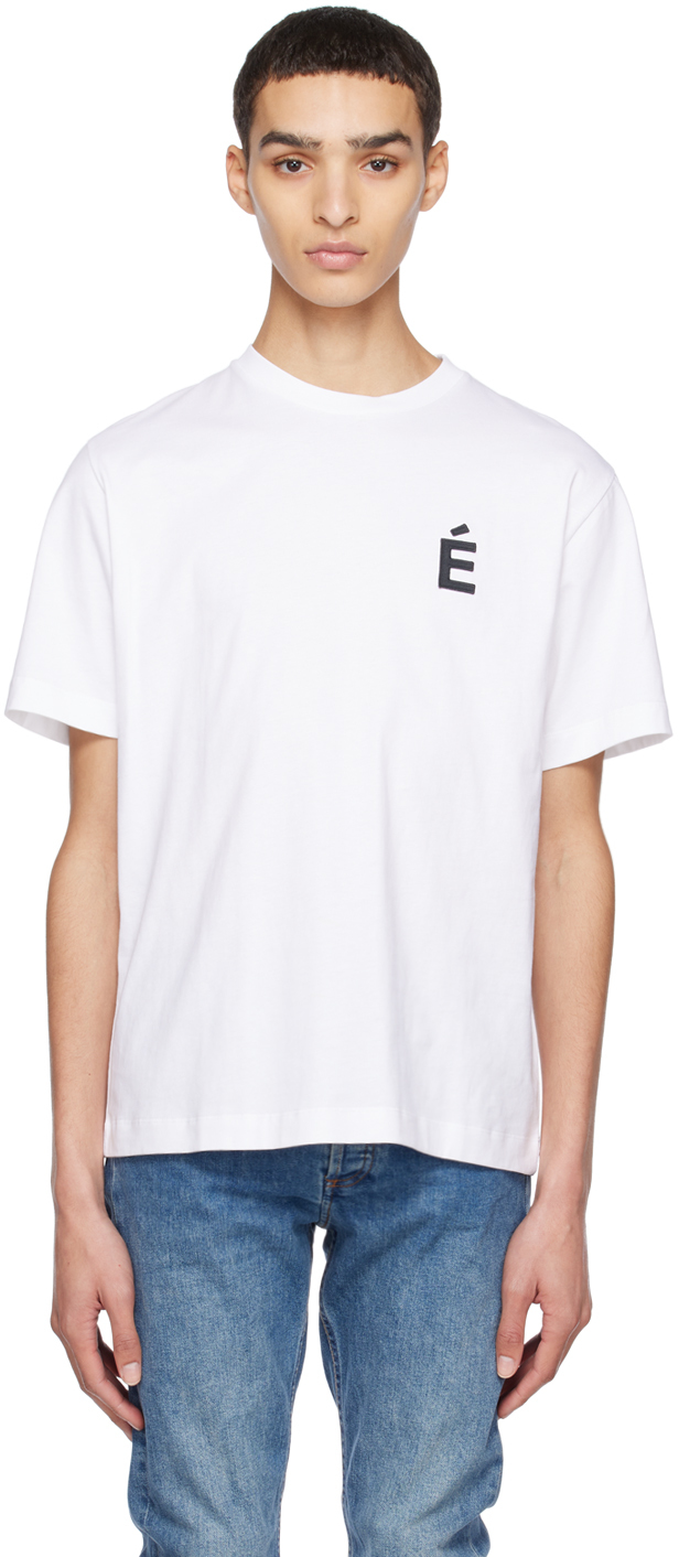 Études: White Wonder Patch T-Shirt | SSENSE