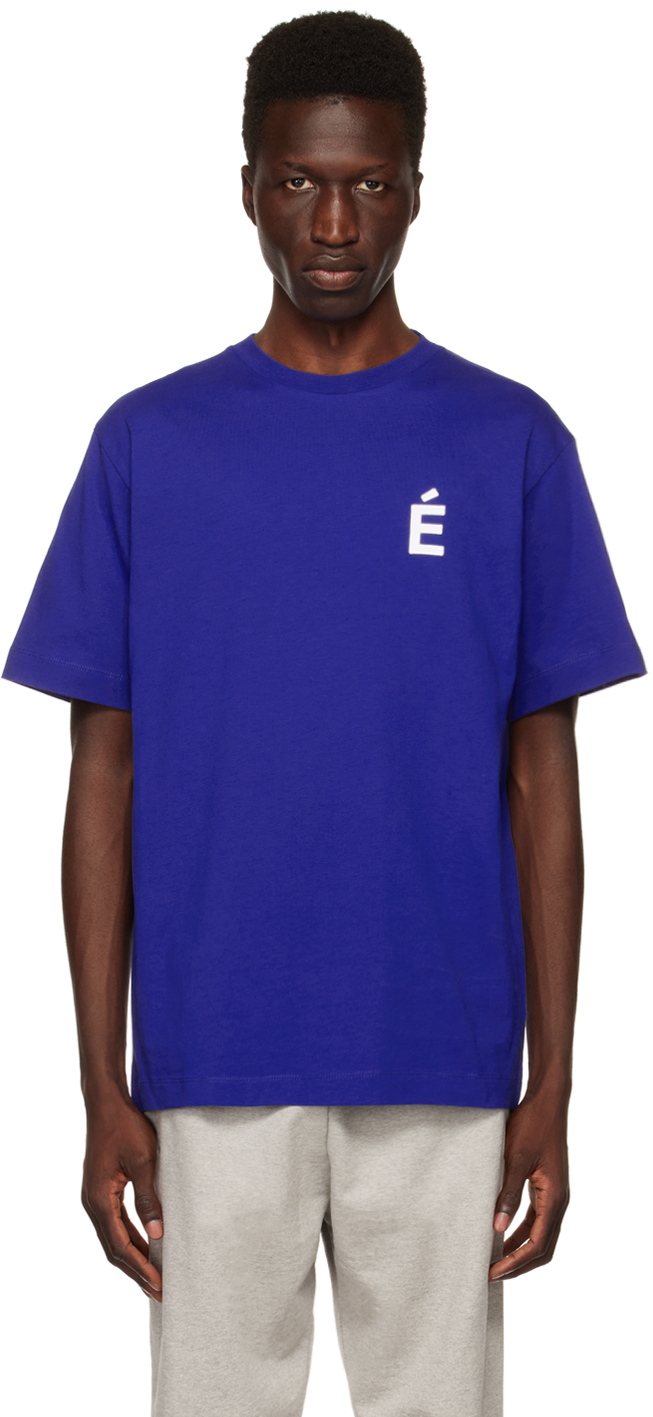 Etudes Studio Blue Wonder Patch T-shirt In Blau