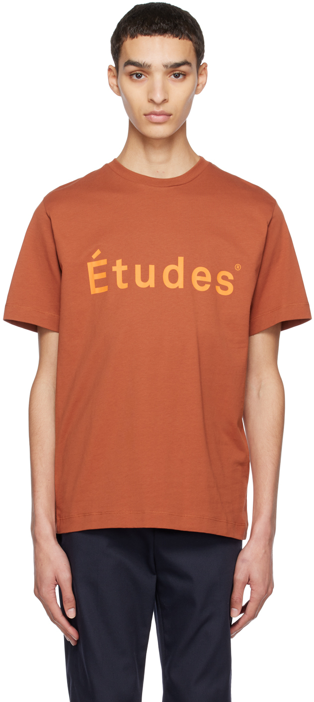 Etudes Studio Brown Wonder T-shirt In Brown
