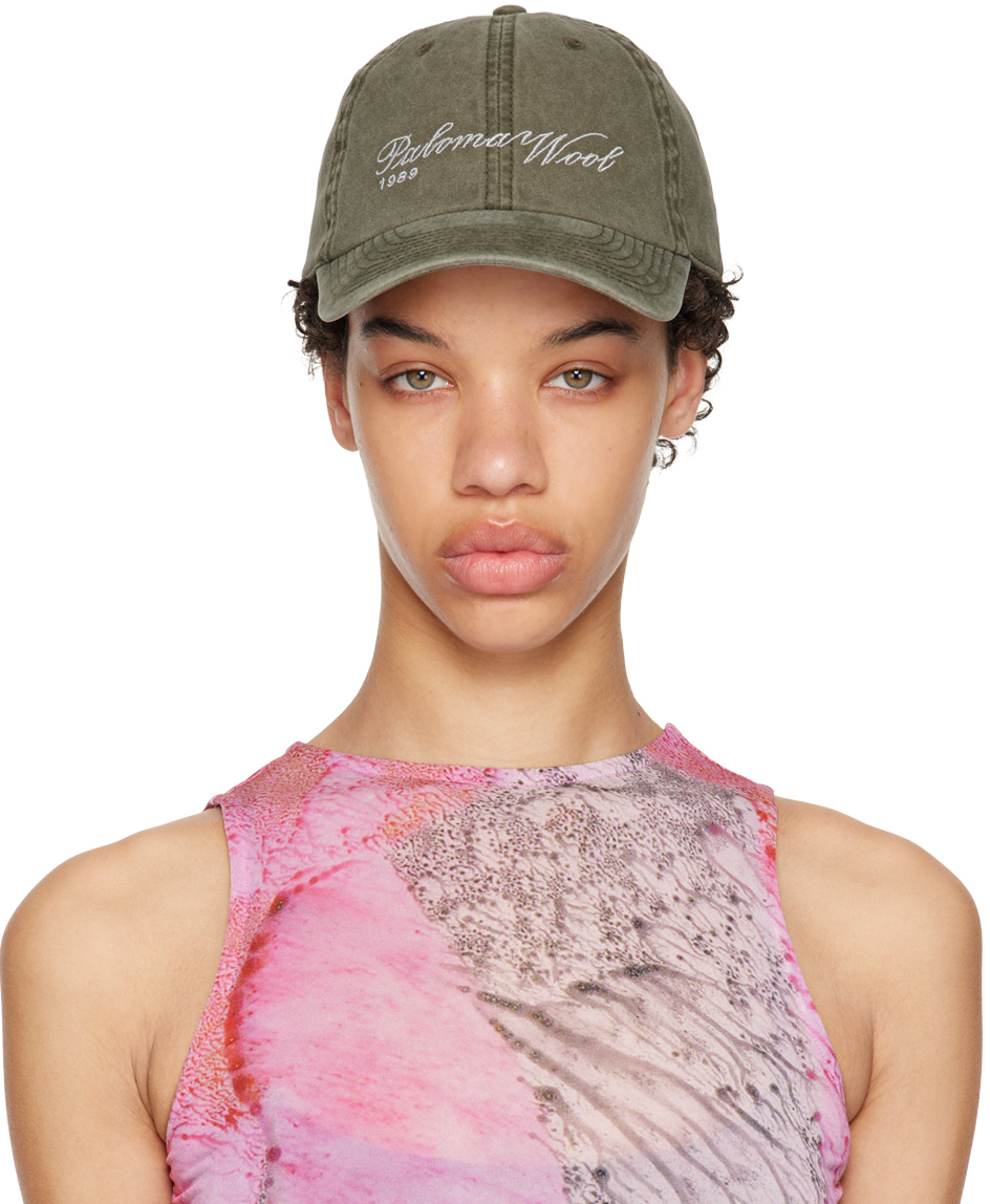 Paloma Wool: Khaki Denim Spah Cap | SSENSE Canada