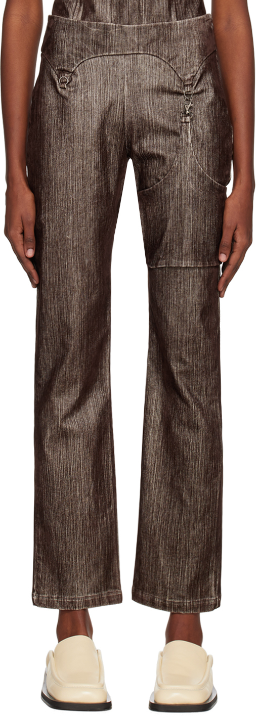 Shop Paloma Wool Brown Orly Trousers In C/323 Brown