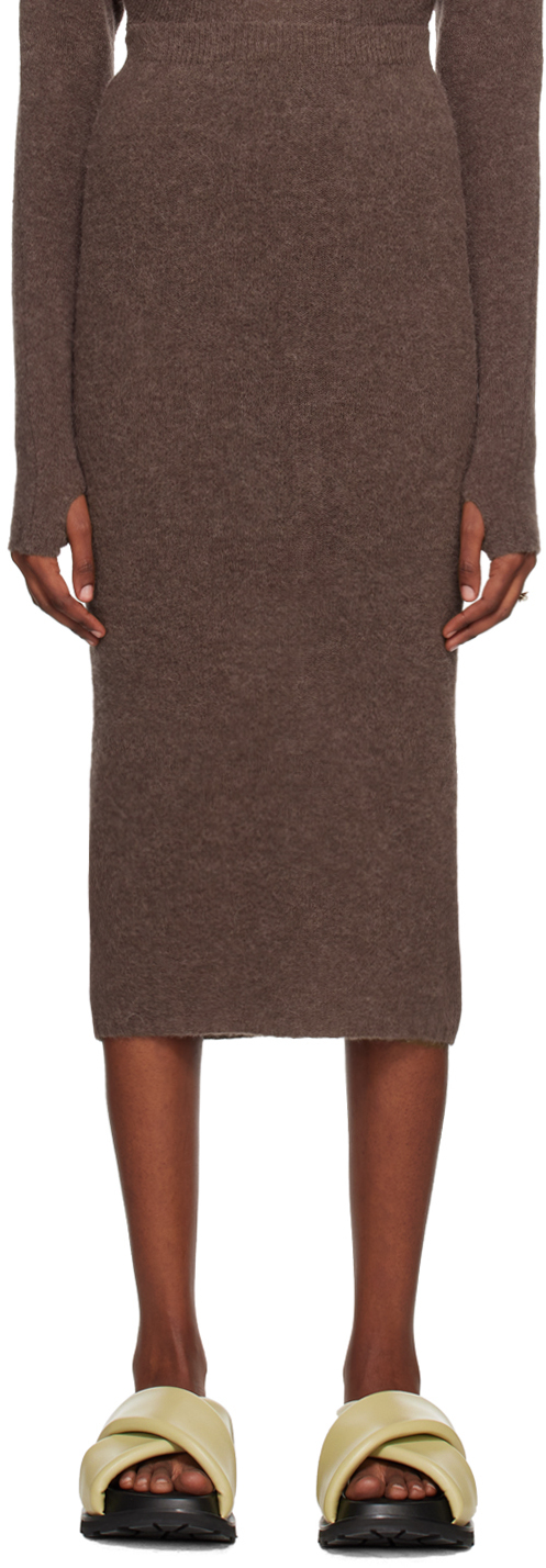 Shop Paloma Wool Brown Martini Maxi Skirt In C/320 Caoba