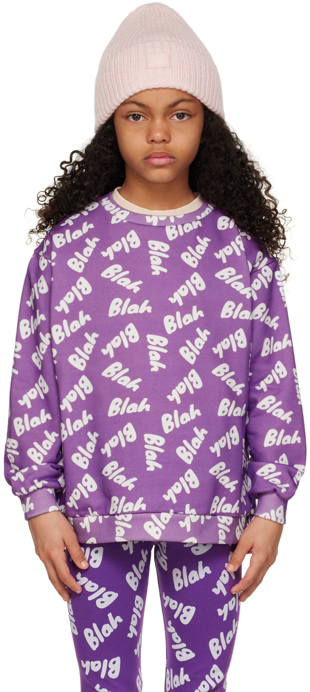 Blablakia Kids Purple 'blah' Sweatshirt
