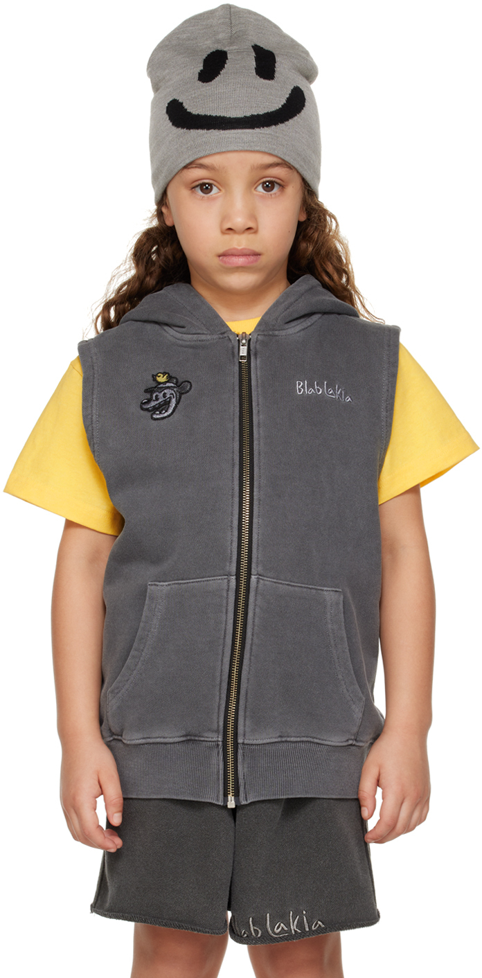 Kids Black Blah Vest by BlabLakia SSENSE