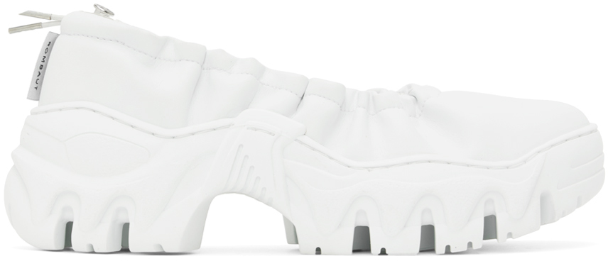 Rombaut White Boccaccio Ii Aura Ballerina Flats In White Future Leather