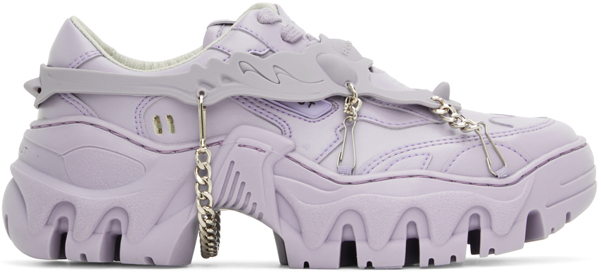 Rombaut 搭链细节厚底板鞋 In Purple