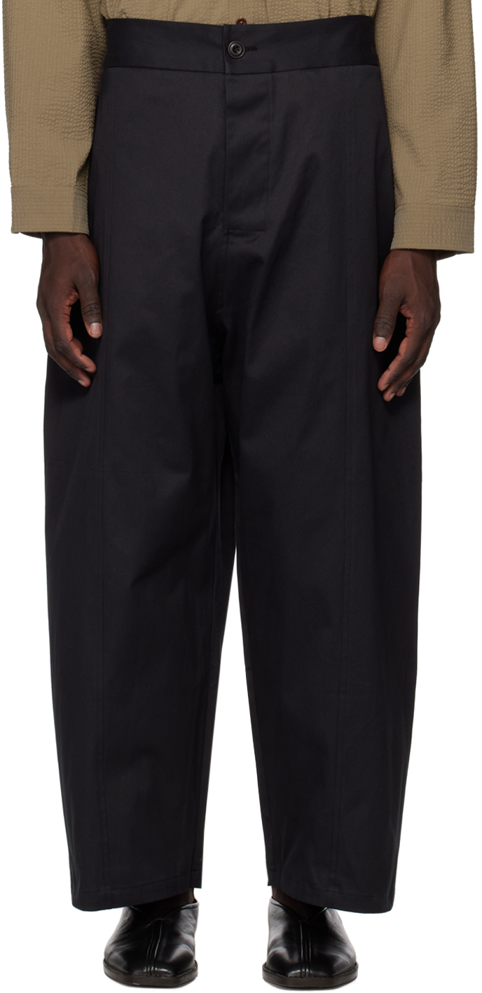 SAGE NATION Black Box Pleat Trousers | Smart Closet