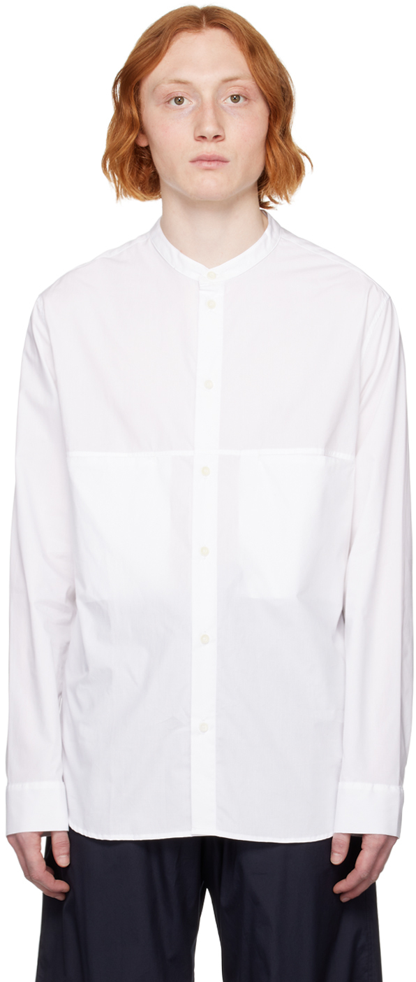 Sage Nation White Liam Shirt In Optic White