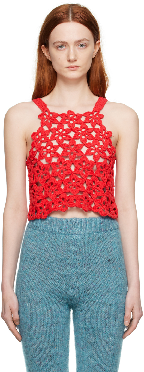 Red Manolita Tank Top by Tach on Sale