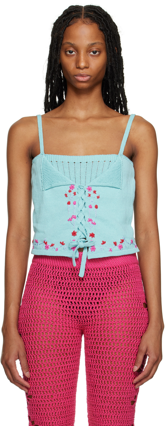 まりブルー26 Blue Mary Tank Top by Tach on Sale