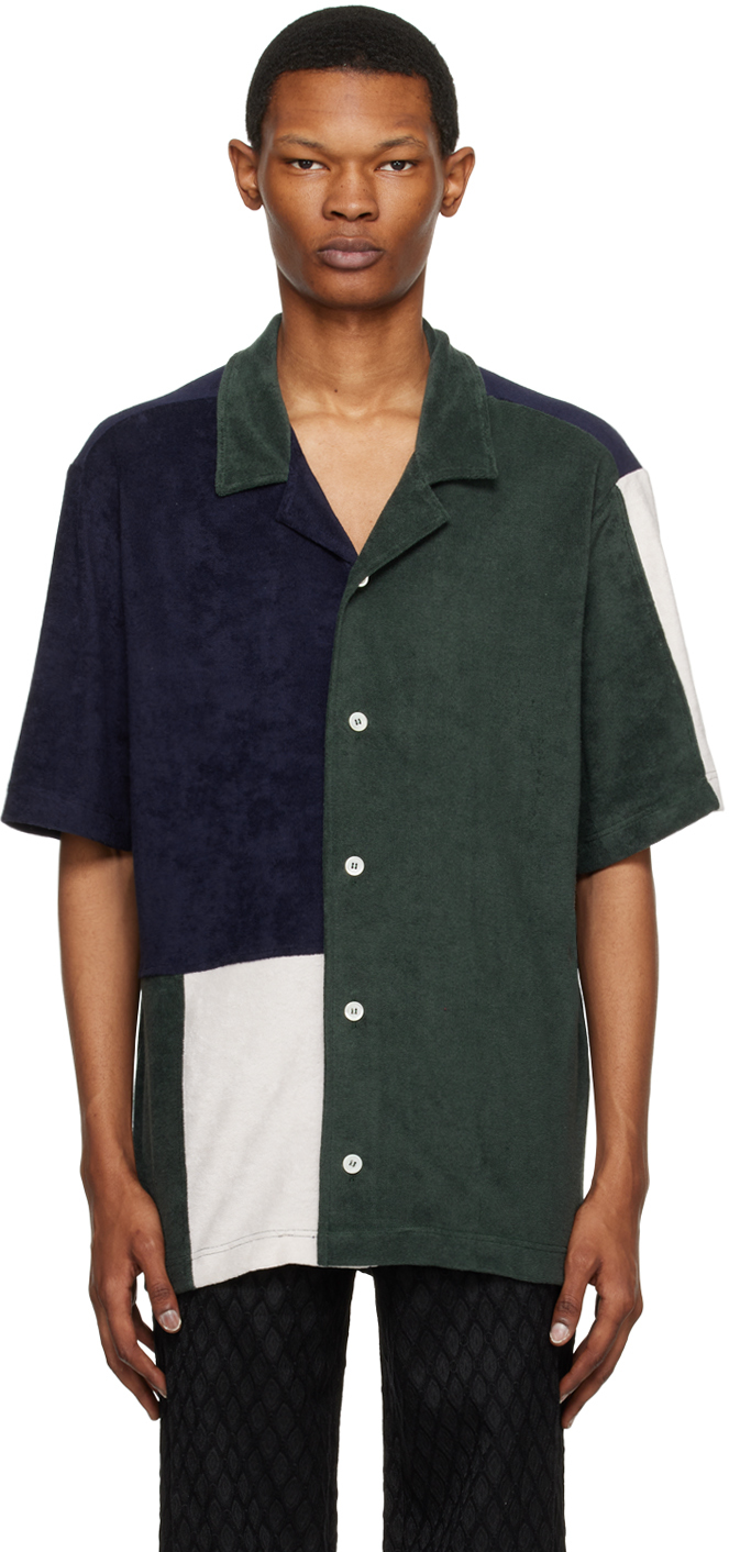 Green & Navy Cocktail Shirt